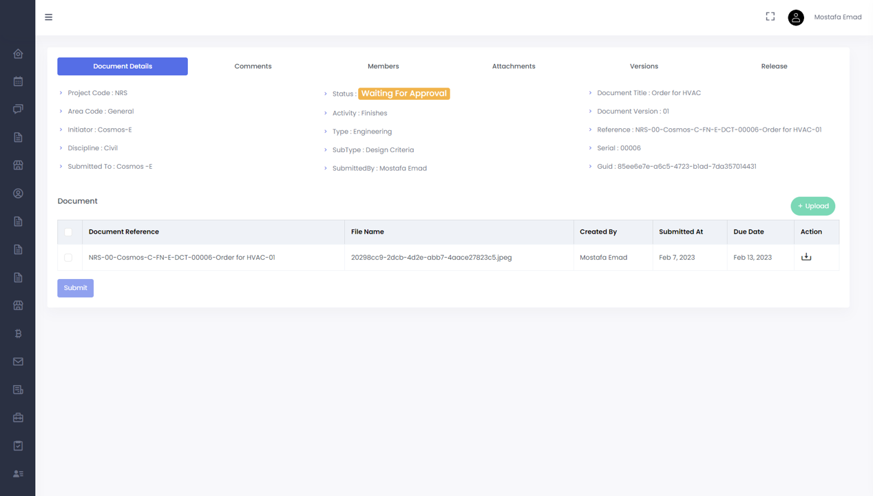 Workflow Management Module